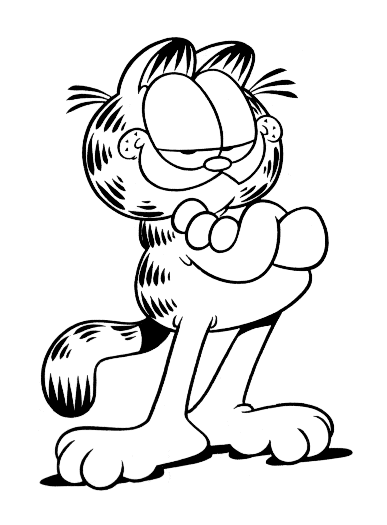 garfield birthday coloring pages - photo #9